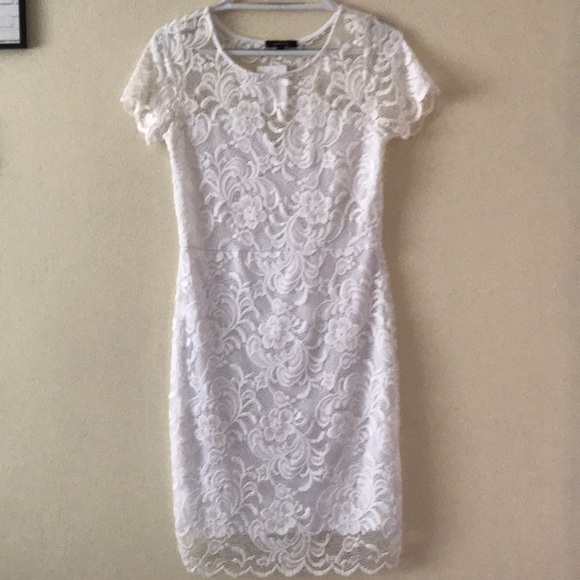 Ambiance Dresses & Skirts - NWT Ambiance White Lace Dress Size L
